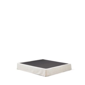 KAVE HOME Jaira sengebund, m. aftageligt betr�k - hvid chenille (til 180 x 200 cm madras)