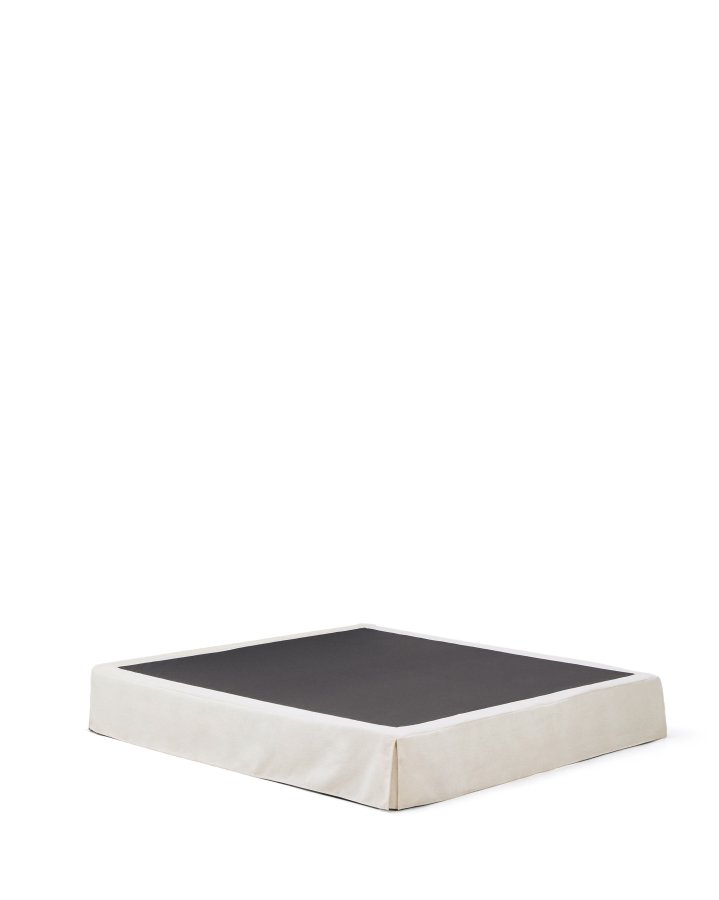 KAVE HOME Jaira sengebund, m. aftageligt betr�k - hvid chenille (til 180 x 200 cm madras)