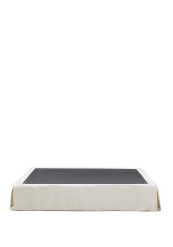 KAVE HOME Jaira sengebund, m. aftageligt betr�k - hvid chenille (til 180 x 200 cm madras)