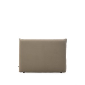 KAVE HOME Jaira sengegavl, m. aftageligt betrk - taupe linned og bomuld (160cm)