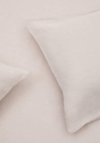 KAVE HOME Simmel gr, bomull og lin, justerbart underlag for en 90 cm seng