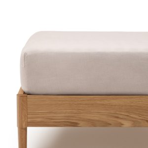 KAVE HOME Simmel lagen til madras, justerbar - gr bomuld og hr (til en 150 cm seng)