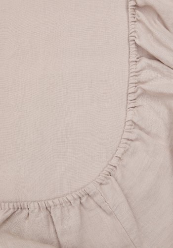 KAVE HOME Simmel gr, bomull og lin, justerbart underlag for en 180 cm seng