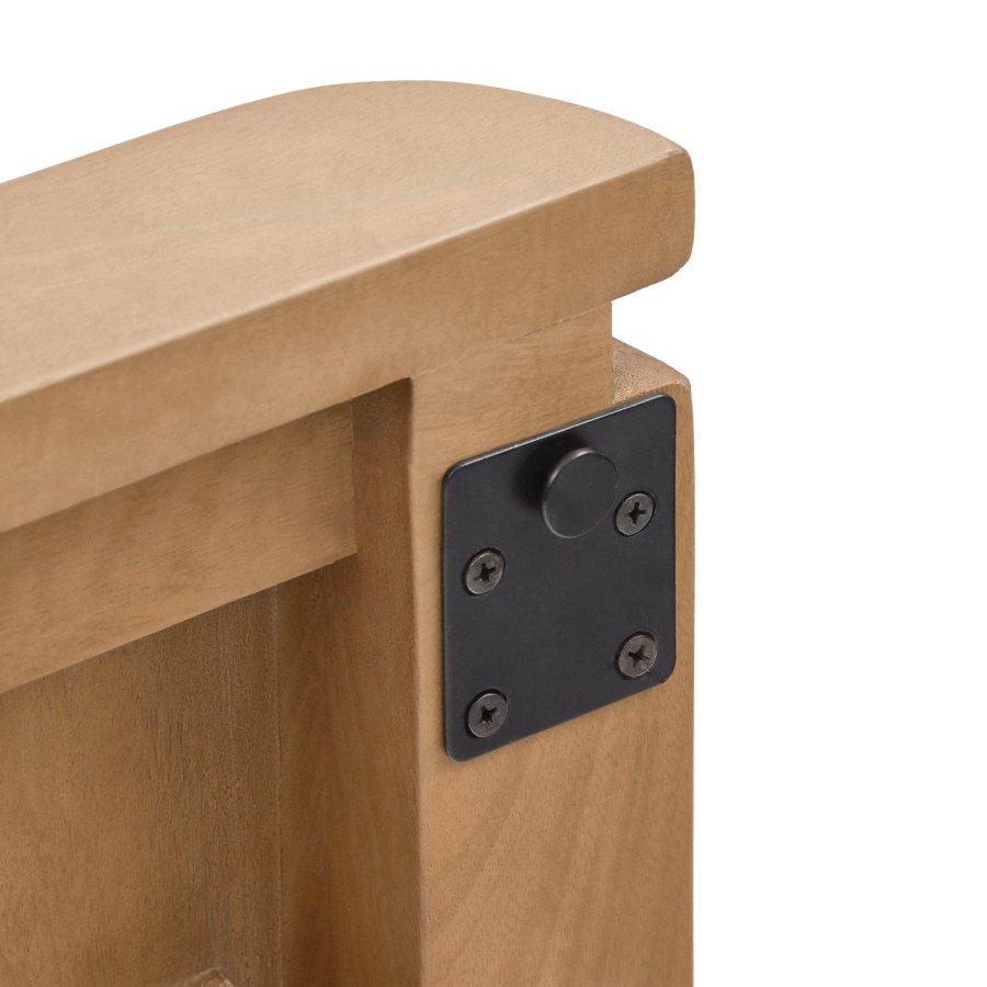 KAVE HOME Licia sengegavl - naturlig mangotre og jern (180x95)