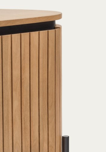 KAVE HOME Licia nattbord, m. 1 dr og 1 hylle - naturlig mangotre (55x35)