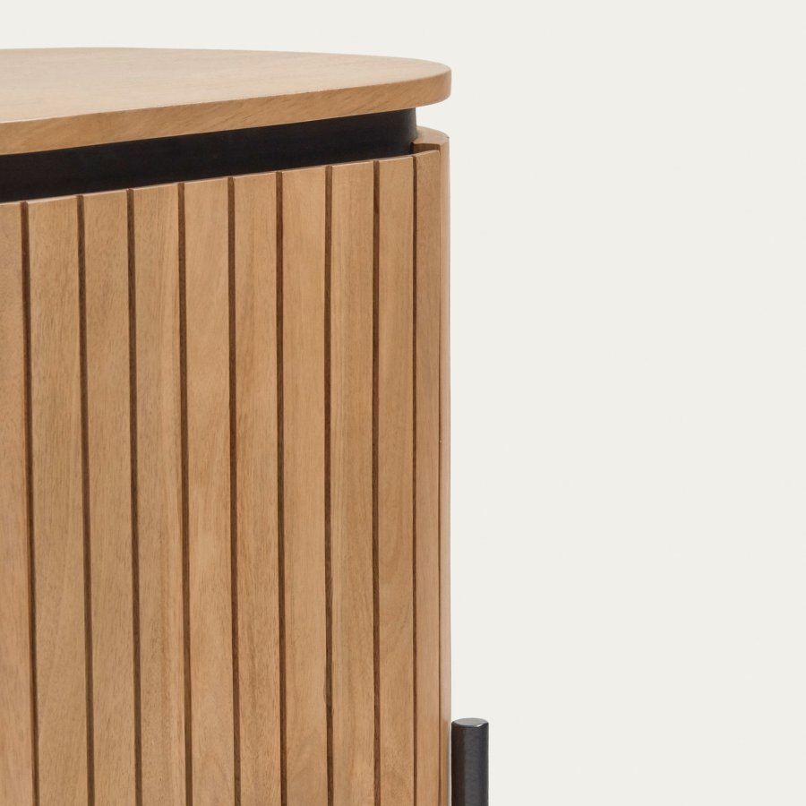 KAVE HOME Licia nattbord, m. 1 dr og 1 hylle - naturlig mangotre (55x35)