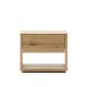KAVE HOME Alguema nattbord, m. 1 skuff - naturlig eikefiner (60x50)