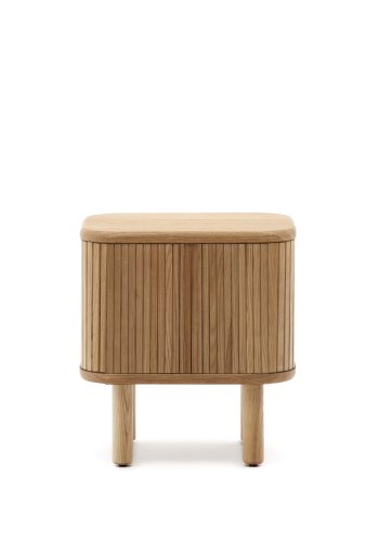 KAVE HOME Mailen nattbord, m. 2 skyvedrer - finér i naturlig ask (50x55)