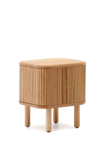 KAVE HOME Mailen nattbord, m. 2 skyvedrer - finér i naturlig ask (50x55)