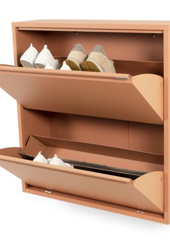 SPINDER DESIGN Billy 2 skoskap, m. 2 drer - leire terra stl