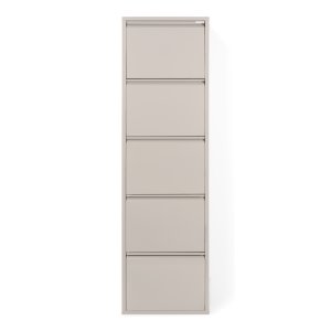 SPINDER DESIGN BILLY 5 skoskab, m. 5 lger - silky taupe stl