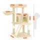 FEANDREA Kradsetr�, Kattet�rn, Bredere S�de til Store Katte, Beige PCT51M