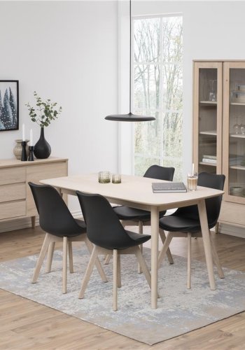 ACT NORDIC Nagano spisebord - hvidpigmenteret egetr (finér)