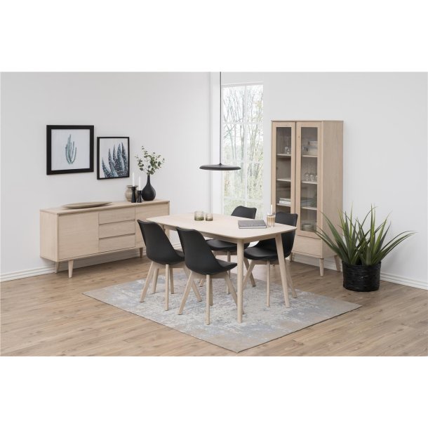 Nagano spisebord - hvidpigmenteret egetr (finr)