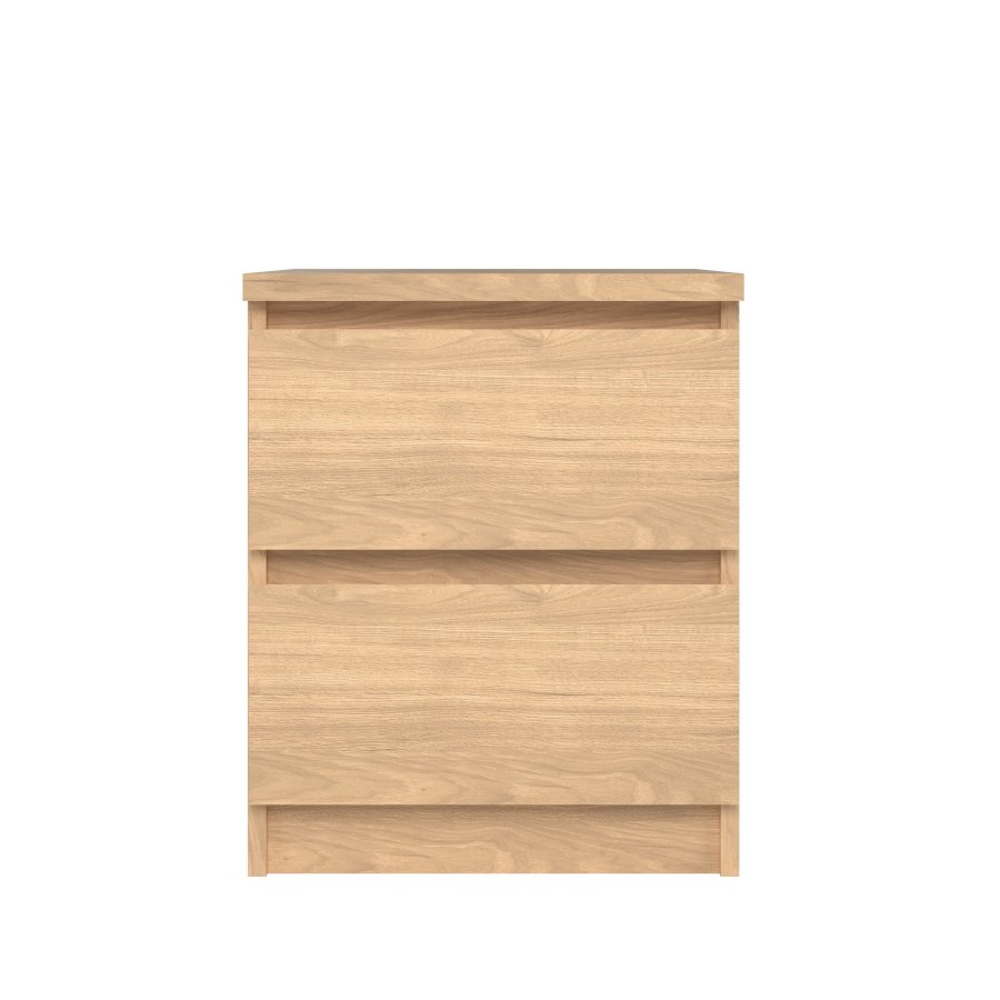 TVILUM Naia natbord, m. 2 skuffer - Jackson Hickory natur spnplade (40.4x50)