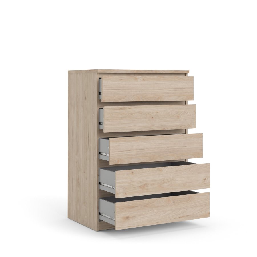 TVILUM Naia Kommode 5 skuffer - ParcelJackson Hickory