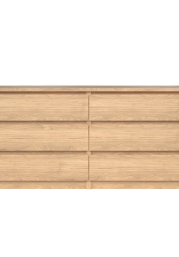TVILUM Naia Dobbelt kommode 6 skuffer - ParcelJackson Hickory