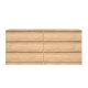 TVILUM Naia Dobbelt kommode 6 skuffer - ParcelJackson Hickory