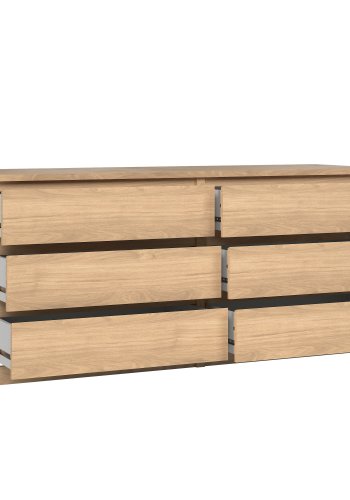 TVILUM Naia Dobbelt kommode 6 skuffer - ParcelJackson Hickory
