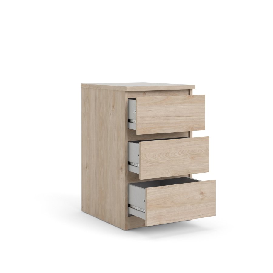 TVILUM Naia Kommode, m. 3 skuffer - Jackson Hickory natur spnplade