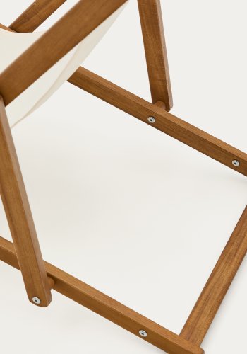 KAVE HOME Adredna beige sammenleggbar hengekye for barn laget av FSC 100 % heltre akasie