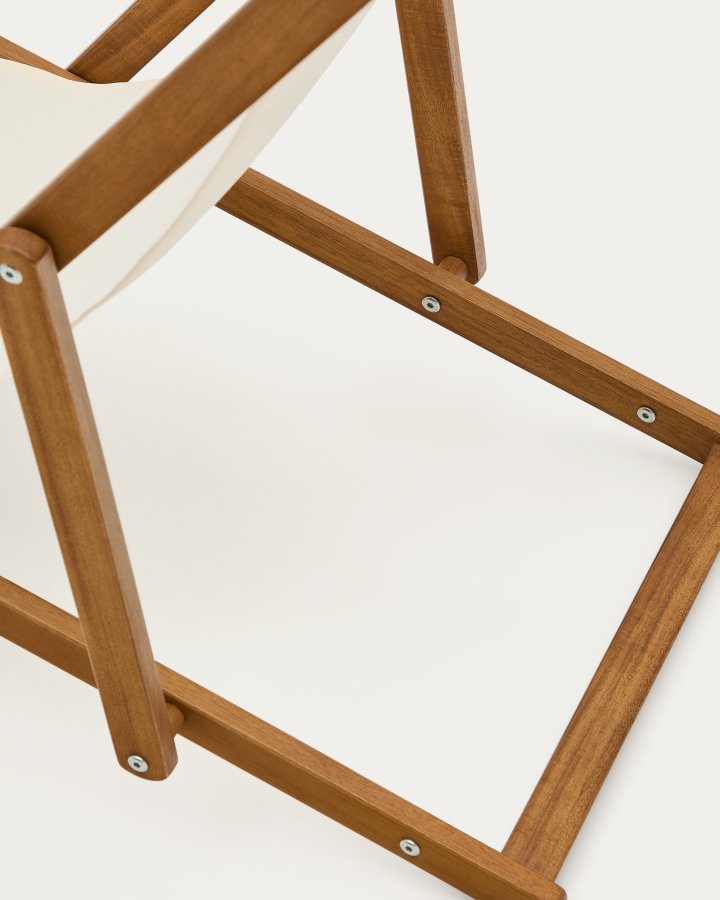 KAVE HOME Adredna beige sammenleggbar hengekye for barn laget av FSC 100 % heltre akasie