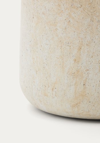 KAVE HOME Drasi sement sidebord med travertin-effekt 60 cm