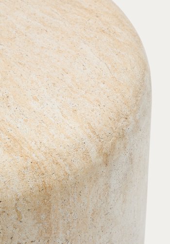 KAVE HOME Drasi sement sidebord med travertin-effekt 60 cm