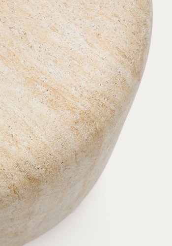 KAVE HOME Drasi sement sidebord med travertin-effekt 60 cm