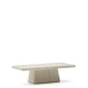 KAVE HOME Drasi salongbord i sement med travertin-effekt 140 x 70 cm