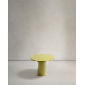 KAVE HOME Albanella sofabord, rund - blank grn cement (65)