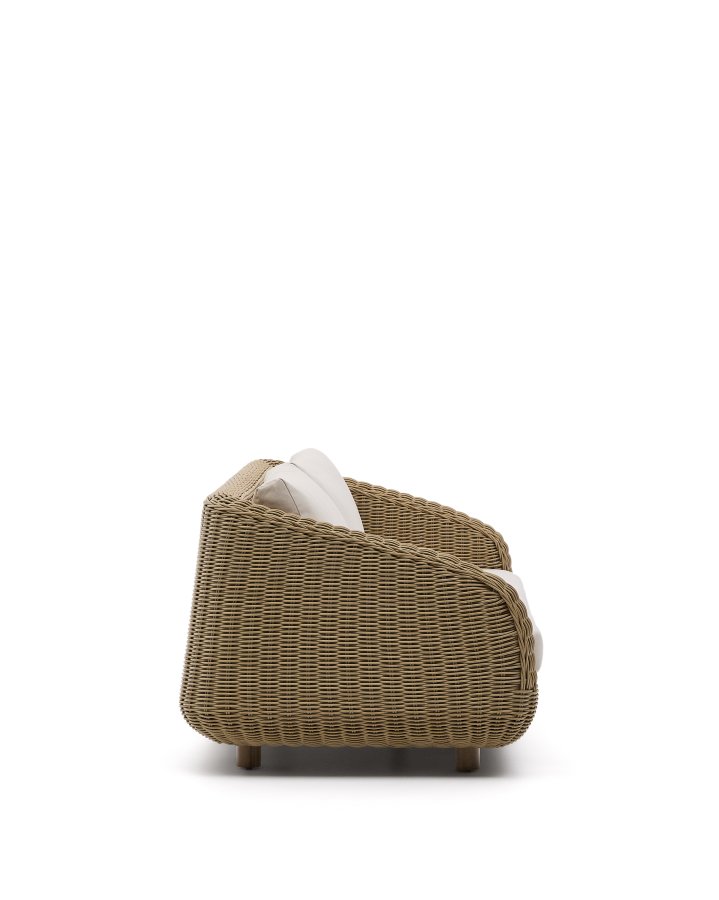 KAVE HOME Meria 3-pers. havesofa, m. hynder - syntetisk rattan og akacietr� (B:208)