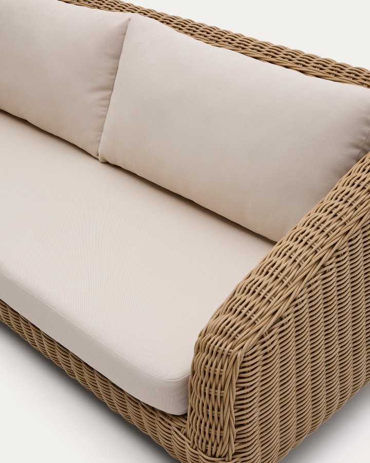 KAVE HOME Meria 3-pers. havesofa, m. hynder - syntetisk rattan og akacietr� (B:208)
