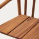 KAVE HOME Turqueta utekrakk laget av FSC 100 % heltre teak, hyde 65 cm