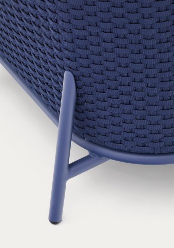 KAVE HOME Sedalis utendrs lenestol i aluminium og bl tausnor