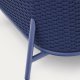 KAVE HOME Sedalis utendrs lenestol i aluminium og bl tausnor