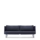 KAVE HOME Sedalis utendrs 3-seters sofa i aluminium og bltt tau 210 cm
