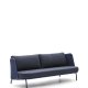 KAVE HOME Sedalis utendrs 3-seters sofa i aluminium og bltt tau 210 cm