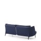 KAVE HOME Sedalis utendrs 3-seters sofa i aluminium og bltt tau 210 cm