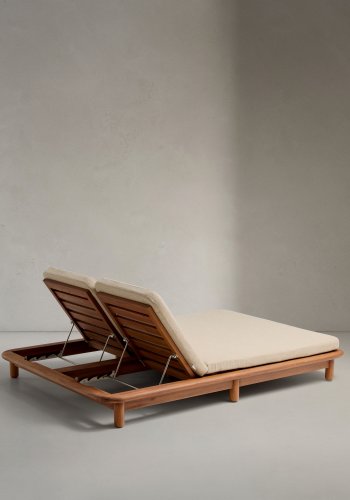 KAVE HOME Turqueta dobbel solstol laget av FSC 100 % heltre teak