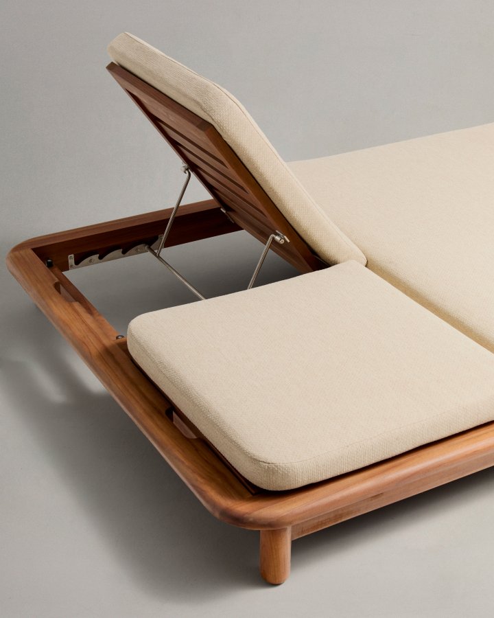 KAVE HOME Turqueta dobbel solstol laget av FSC 100 % heltre teak