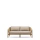 KAVE HOME Galea 2-seters sofa i FSC 100 % heltre teak og syntetisk rotting 170,5 cm