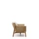 KAVE HOME Galea 2-seters sofa i FSC 100 % heltre teak og syntetisk rotting 170,5 cm