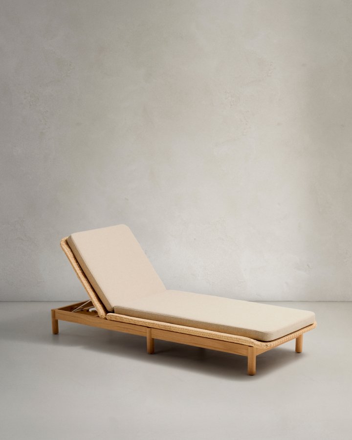 KAVE HOME Galea solstol i FSC 100 % heltre teak og syntetisk rotting