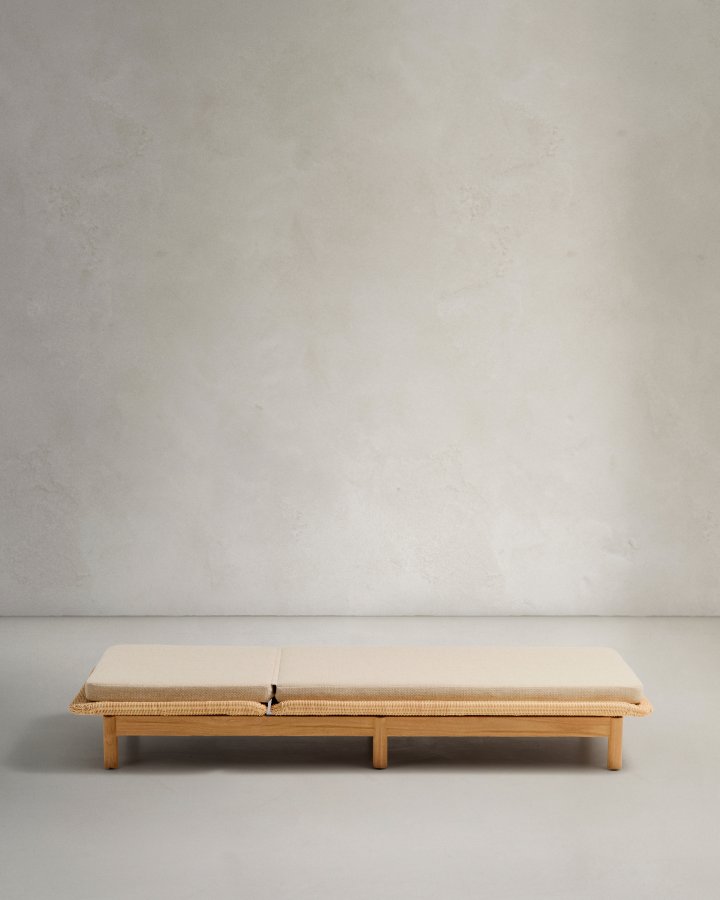 KAVE HOME Galea solstol i FSC 100 % heltre teak og syntetisk rotting