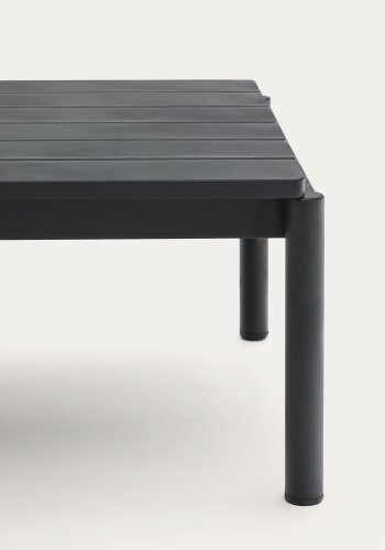  KAVE HOME Sorells udendrs sofabord, rektangulr - gr aluminium (63x144,6)