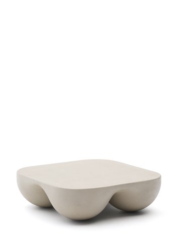 KAVE HOME Colba utendrs salongbord, firkantet - gr polystone (100x100)