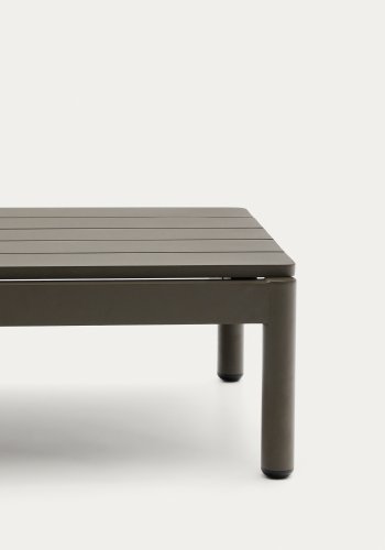 KAVE HOME Sorells utendrs salongbord, rektangulrt - grnn aluminium (52,4x91)