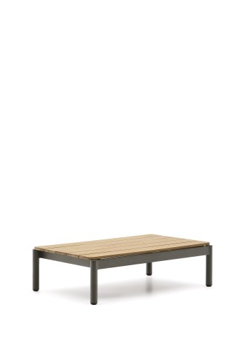  KAVE HOME Sorell salongbord i grnn aluminium og teak 57 x 91 cm FSC 100%