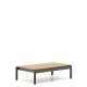  KAVE HOME Sorell salongbord i grnn aluminium og teak 57 x 91 cm FSC 100%